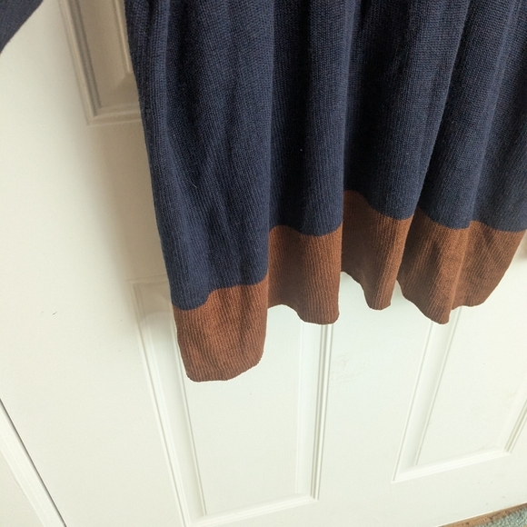 Eileen Fisher Tencell Silk Colorblock Sweater - Picture 4 of 5